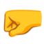 Left-facing fist Google Noto emoji