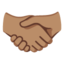 จับมือ (สีผิวเข้ม) Google Noto emoji