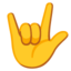 Love-You Gesture Google Noto emoji