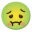 Visage nauséeux Google Noto emoji