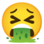 Face vomiting Google Noto emoji