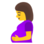Pregnant woman Google Noto emoji