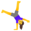 Woman Cartwheeling Google Noto emoji
