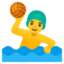 Man playing water polo Google Noto emoji