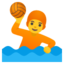 Person playing water polo Google Noto emoji