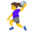 Woman playing handball Google Noto emoji