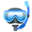 Diving mask Google Noto emoji