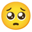 Pleading Face Google Noto emoji