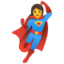 Woman superhero Google Noto emoji