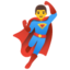 Man superhero Google Noto emoji