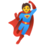Superhero Google Noto emoji