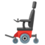 Motorized wheelchair Google Noto emoji