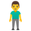 Man standing Google Noto emoji