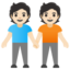 People Holding Hands: Light Skin Tone Google Noto emoji
