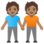 People Holding Hands: Medium Skin Tone Google Noto emoji