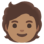 Person Medium Skin Tone Google Noto emoji