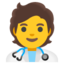 Health worker Google Noto emoji