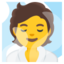 Person in steamy room Google Noto emoji