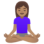 Mtaalamu wa yoga Google Noto emoji