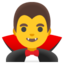 Man vampire Google Noto emoji