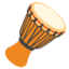 Long drum Google Noto emoji