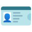 Identification card Google Noto emoji