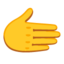 Rightwards hand Google Noto emoji