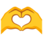 Heart Hands Google Noto emoji
