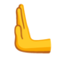 Leftwards pushing hand Google Noto emoji