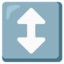Up-down arrow Google Noto emoji