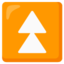 Fast up button Google Noto emoji