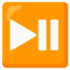 Play or pause button Google Noto emoji