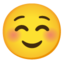 Smiling face Google Noto emoji