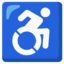 Wheelchair symbol Google Noto emoji