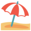 Umbrella on ground Google Noto emoji
