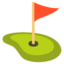 Flag in hole Google Noto emoji
