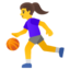 Woman bouncing ball Google Noto emoji