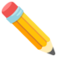 Pencil Google Noto emoji