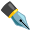 Black nib Google Noto emoji