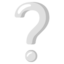 White question mark Google Noto emoji
