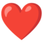Red Heart Google Noto emoji