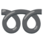 Double curly loop Google Noto emoji
