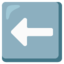 Left arrow Google Noto emoji