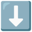Down Arrow Google Noto emoji