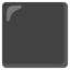 Black large square Google Noto emoji