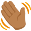 Эмодзи 👋🏽 Messenger