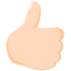 Эмодзи 👍🏻 Messenger