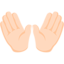 Эмодзи 👐🏻 Messenger