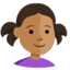 Эмодзи 👧🏽 Messenger