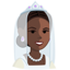 Эмодзи 👰🏿 Messenger